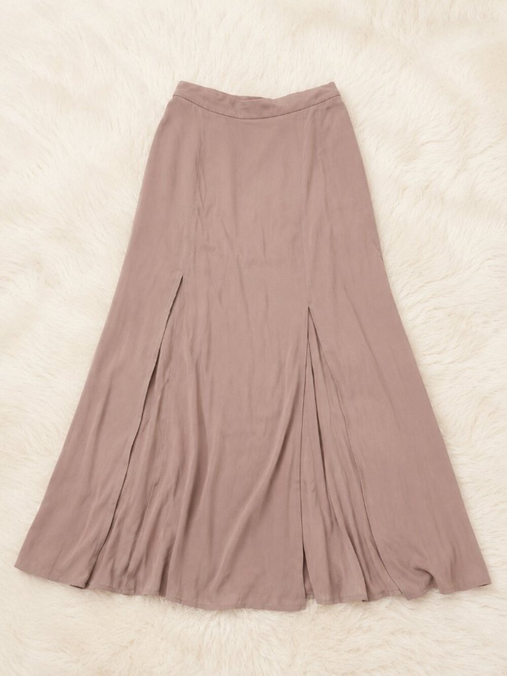 dusty rose maxi skirt